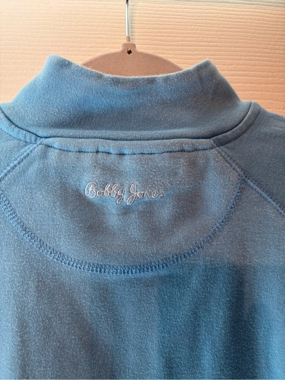 Bobby Jones Powder Blue Half-Zip Sweater